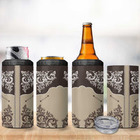 Vintage Western Cowboy 4 in 1 Can Cooler Tumbler Brown Version - Wonder Print Shop