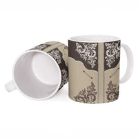 Vintage Western Cowboy Ceramic Mug Brown Version - Wonder Print Shop