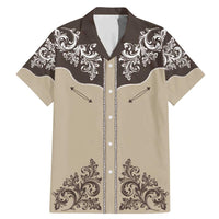 Vintage Western Cowboy Family Matching Mermaid Dress and Hawaiian Shirt Brown Version - Wonder Print Shop