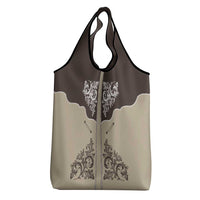 Vintage Western Cowboy Grocery Bag Brown Version - Wonder Print Shop