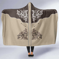 Vintage Western Cowboy Hooded Blanket Brown Version - Wonder Print Shop