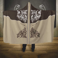 Vintage Western Cowboy Hooded Blanket Brown Version - Wonder Print Shop