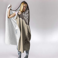 Vintage Western Cowboy Hooded Blanket Brown Version - Wonder Print Shop