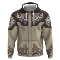Vintage Western Cowboy Hoodie Brown Version - Wonder Print Shop