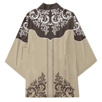 Vintage Western Cowboy Kimono Brown Version - Wonder Print Shop