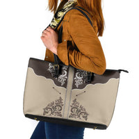 Vintage Western Cowboy Leather Tote Bag Brown Version - Wonder Print Shop