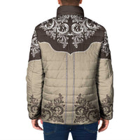 Vintage Western Cowboy Padded Jacket Brown Version - Wonder Print Shop