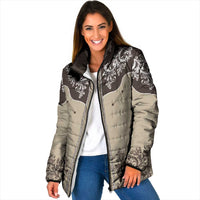 Vintage Western Cowboy Padded Jacket Brown Version - Wonder Print Shop