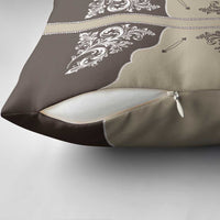 Vintage Western Cowboy Pillow Cover Brown Version - Wonder Print Shop