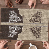 Vintage Western Cowboy Puzzle Brown Version - Wonder Print Shop