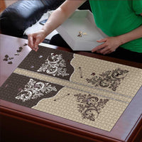 Vintage Western Cowboy Puzzle Brown Version - Wonder Print Shop