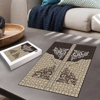 Vintage Western Cowboy Puzzle Brown Version - Wonder Print Shop