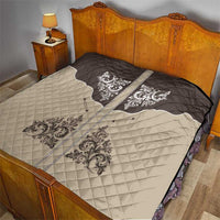 Vintage Western Cowboy Quilt Brown Version - Wonder Print Shop