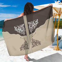 Vintage Western Cowboy Sarong Brown Version - Wonder Print Shop