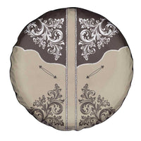 Vintage Western Cowboy Spare Tire Cover Brown Version - Wonder Print Shop