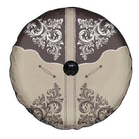 Vintage Western Cowboy Spare Tire Cover Brown Version - Wonder Print Shop