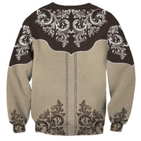 Vintage Western Cowboy Sweatshirt Brown Version - Wonder Print Shop