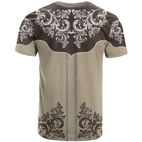 Vintage Western Cowboy T Shirt Brown Version - Wonder Print Shop