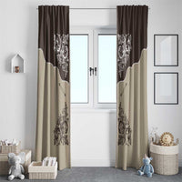 Vintage Western Cowboy Window Curtain Brown Version - Wonder Print Shop