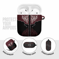 Vintage Western Cowboy AirPods Case Black Version - Wonder Print Shop