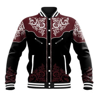 Vintage Western Cowboy Baseball Jacket Black Version - Wonder Print Shop