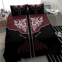 Vintage Western Cowboy Bedding Set Black Version - Wonder Print Shop