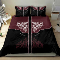 Vintage Western Cowboy Bedding Set Black Version - Wonder Print Shop