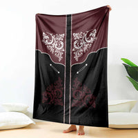 Vintage Western Cowboy Blanket Black Version - Wonder Print Shop