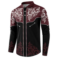 Vintage Western Cowboy Button Sweatshirt Black Version - Wonder Print Shop