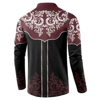 Vintage Western Cowboy Button Sweatshirt Black Version - Wonder Print Shop