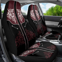 Vintage Western Cowboy Car Seat Cover Black Version - Wonder Print Shop