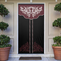 Vintage Western Cowboy Door Cover Black Version - Wonder Print Shop