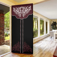 Vintage Western Cowboy Door Cover Black Version - Wonder Print Shop