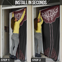 Vintage Western Cowboy Door Cover Black Version - Wonder Print Shop