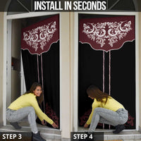 Vintage Western Cowboy Door Cover Black Version - Wonder Print Shop