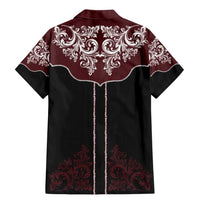 Vintage Western Cowboy Family Matching Mermaid Dress and Hawaiian Shirt Black Version - Wonder Print Shop