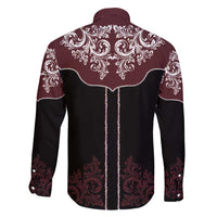 Vintage Western Cowboy Family Matching Off Shoulder Maxi Dress and Hawaiian Shirt Black Version - Wonder Print Shop