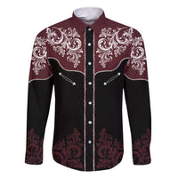 Vintage Western Cowboy Family Matching Short Sleeve Bodycon Dress and Hawaiian Shirt Black Version - Wonder Print Shop