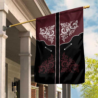 Vintage Western Cowboy Garden Flag Black Version - Wonder Print Shop