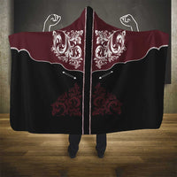 Vintage Western Cowboy Hooded Blanket Black Version - Wonder Print Shop