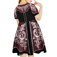 Vintage Western Cowboy Kid Short Sleeve Dress Black Version - Wonder Print Shop