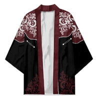 Vintage Western Cowboy Kimono Black Version - Wonder Print Shop