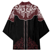 Vintage Western Cowboy Kimono Black Version - Wonder Print Shop