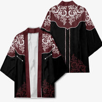 Vintage Western Cowboy Kimono Black Version - Wonder Print Shop