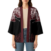 Vintage Western Cowboy Kimono Black Version - Wonder Print Shop