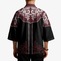 Vintage Western Cowboy Kimono Black Version - Wonder Print Shop