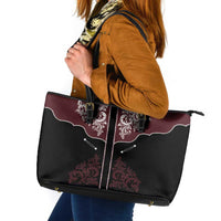 Vintage Western Cowboy Leather Tote Bag Black Version - Wonder Print Shop