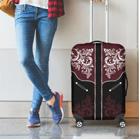 Vintage Western Cowboy Luggage Cover Black Version - Wonder Print Shop