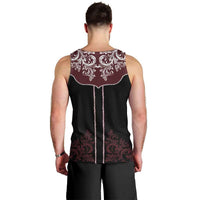 Vintage Western Cowboy Men Tank Top Black Version - Wonder Print Shop