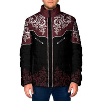 Vintage Western Cowboy Padded Jacket Black Version - Wonder Print Shop